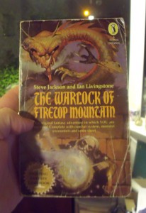 My original copy of the Warlock of Firetop Mountain