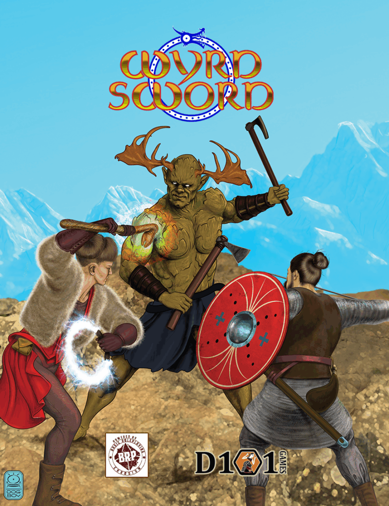 Dan Barker's cover for Wyrd Sword, a Roleplaying Game